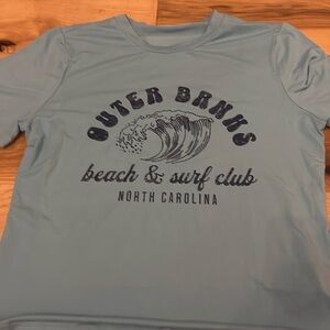 Outer Banks beach and surf club North Carolina graphic T-shirt